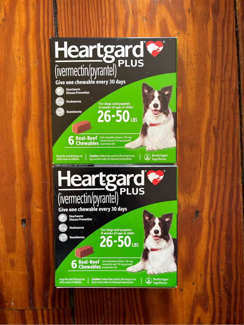 Heartgard plus 12 month supply 26-50 lbs SUPER SALE TODAY ONLY